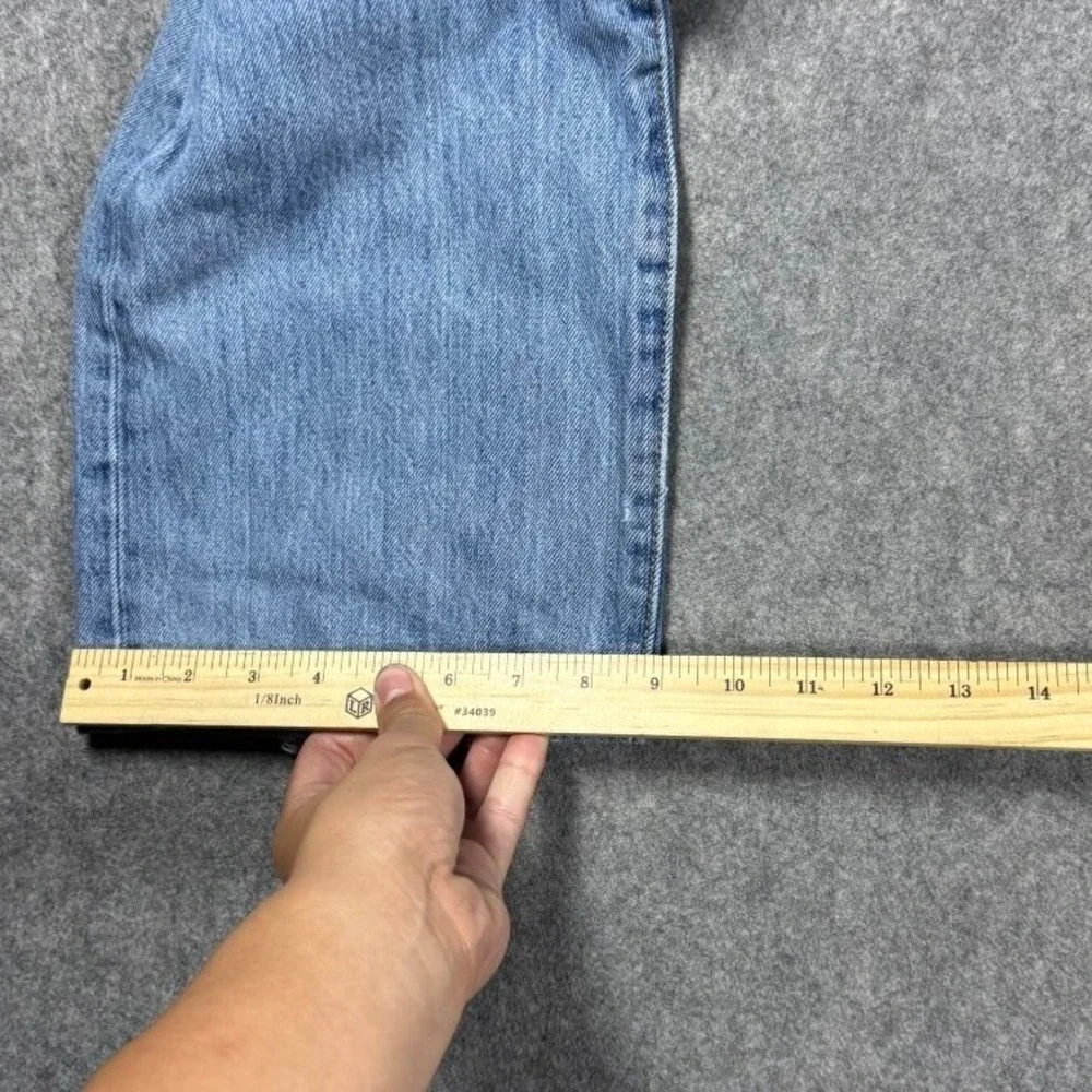 Levi's 501 Original Fit‎ Mens Light Wash Blue Straight Leg Denim Jeans 36x30